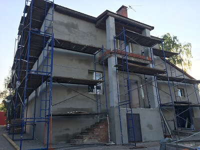 Отделка фасада частного дома в Борисове
