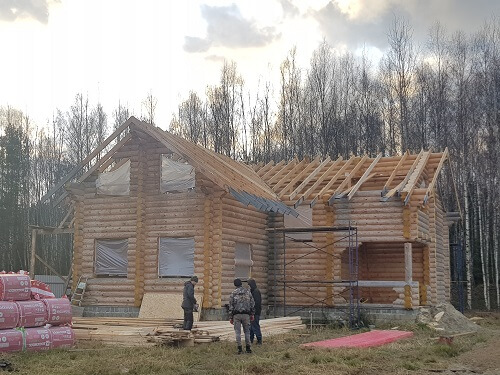 Установка стропильной системы в Борисове