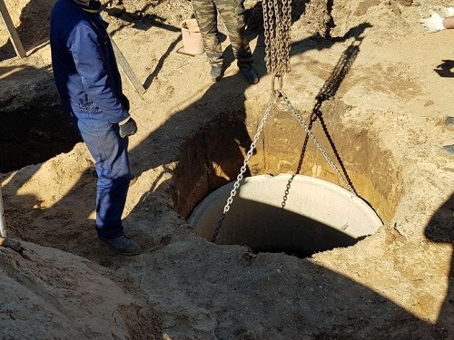 Переливной бетонный септик в Борисове